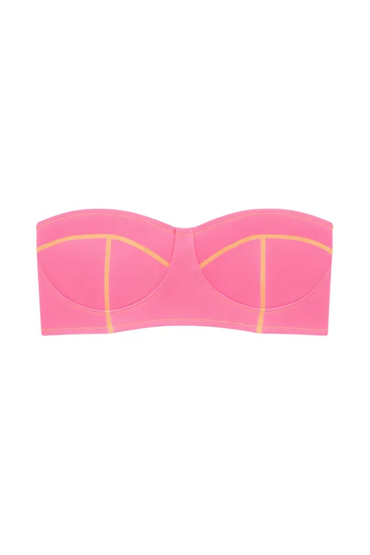 The Bandeau Top Roze sold by Sand Dollar