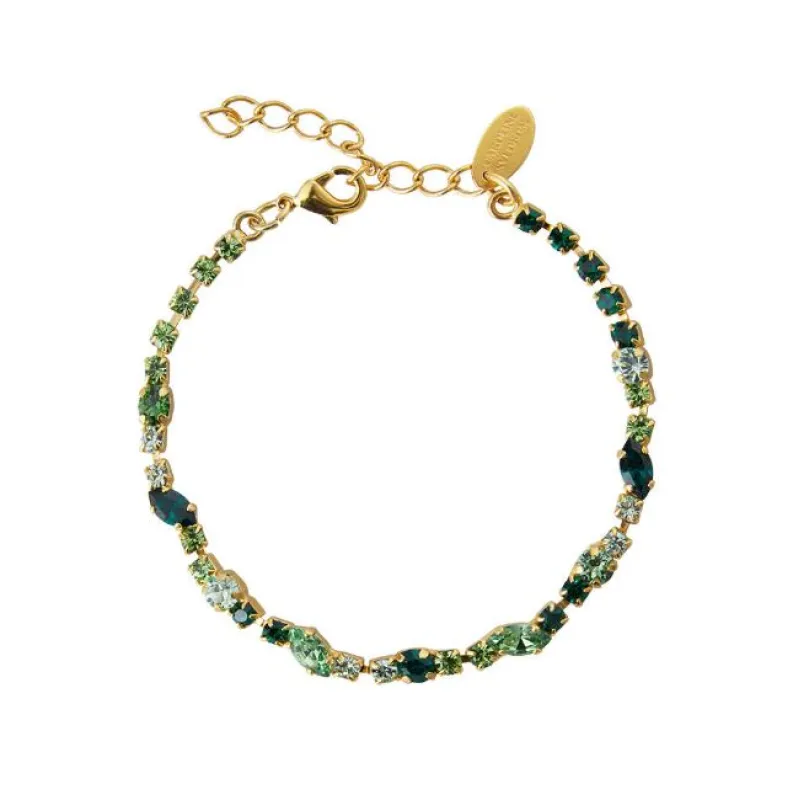 Antonia Bracelet Emerald made by Sand Dollar