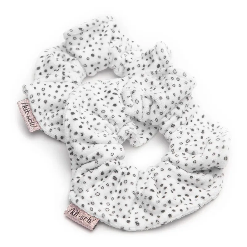 Microfiber Towel Scrunchies 2pcs Micro Dot sold by Sand Dollar