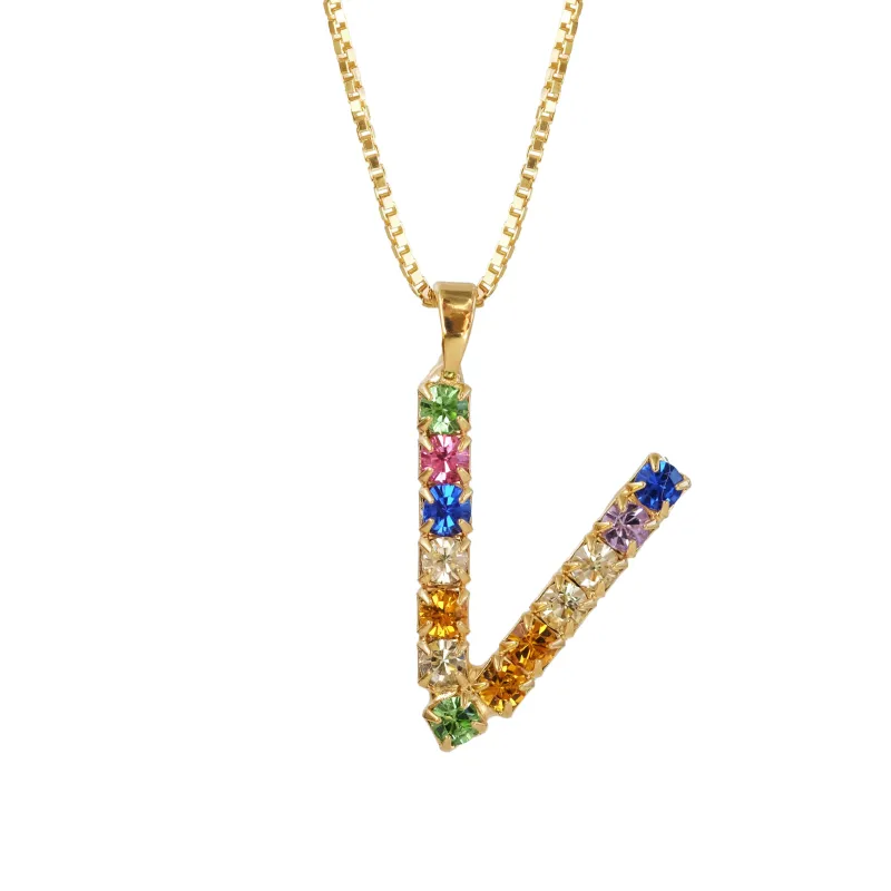 Letter Necklace V sold by Sand Dollar