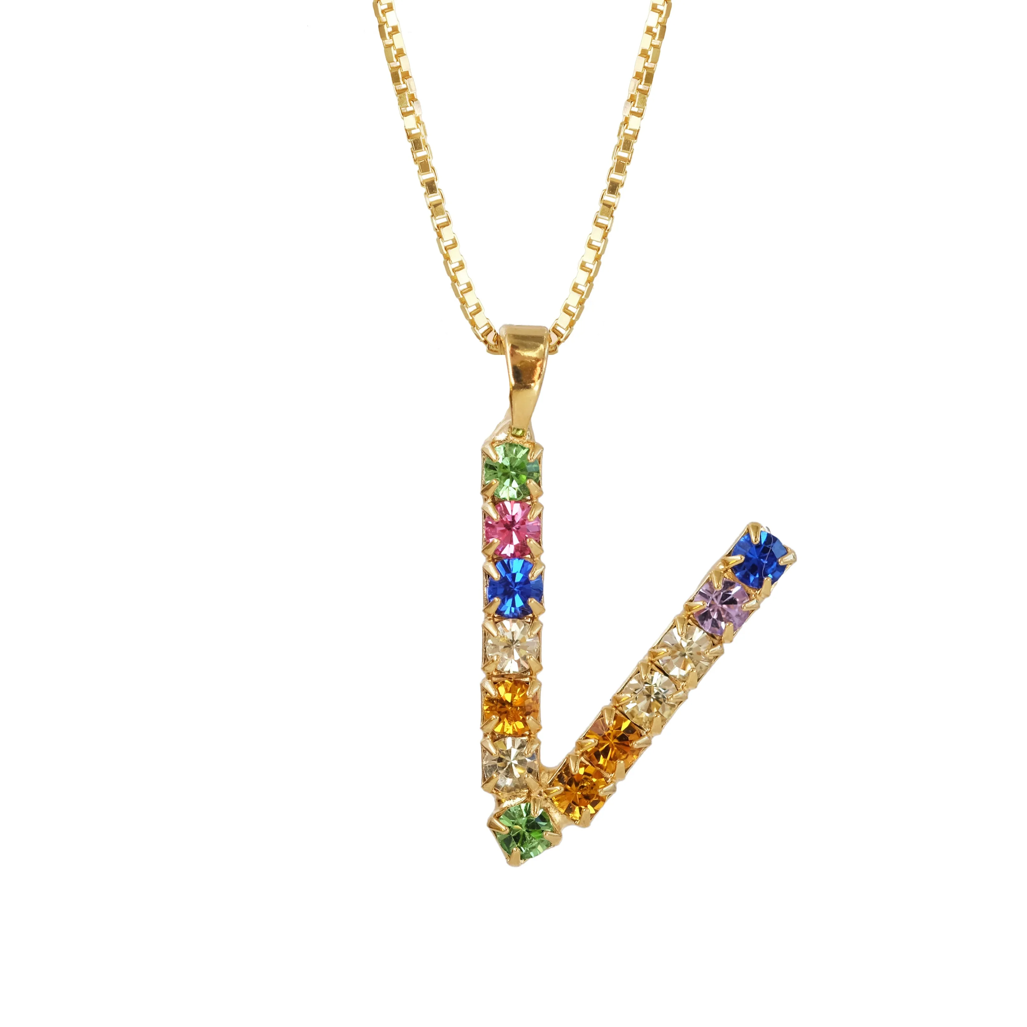 Letter Necklace V sold by Sand Dollar