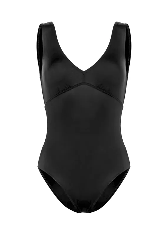 Hold Up One Piece Swimsuit Noir sold by Sand Dollar