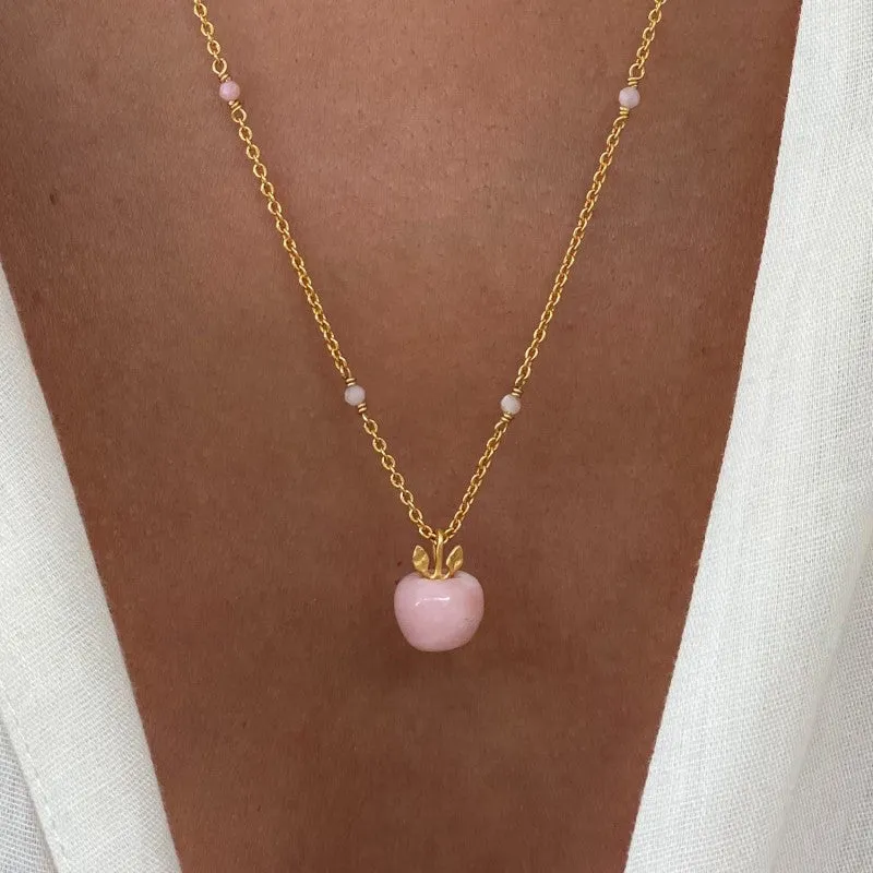 Lilibet Pink Apple Necklace sold by Sand Dollar product image thumbnail 2