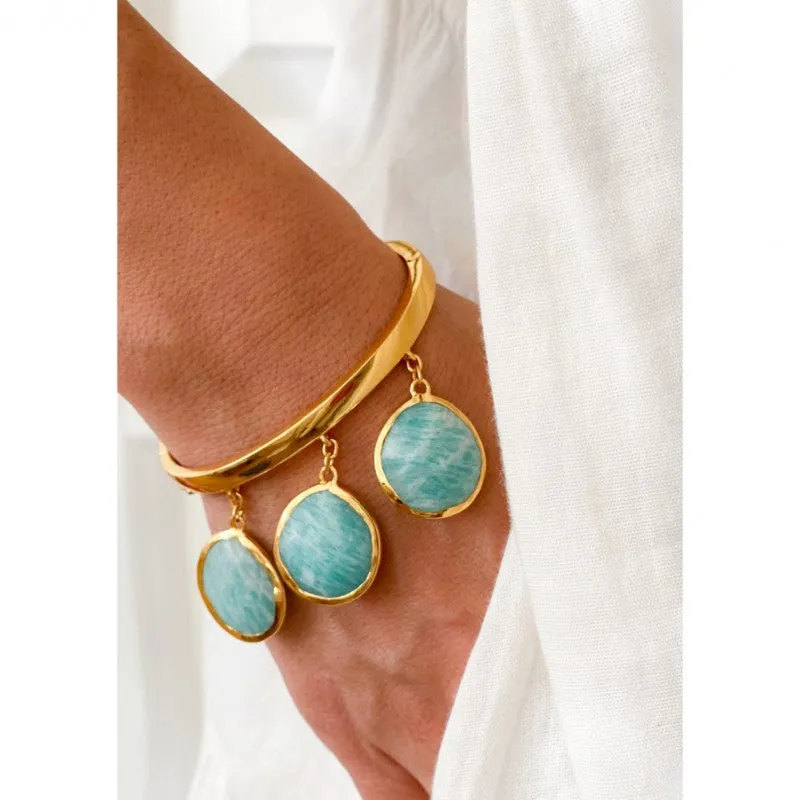 Amazonite Bracelet - Turquoise Stone Maggi Bracelet sold by Sand Dollar