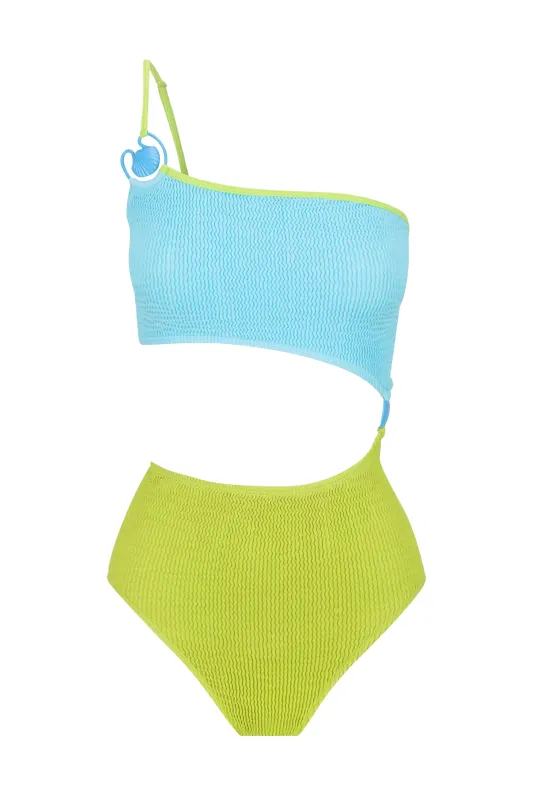 Corrimal Maillot Chartreuse Sky sold by Sand Dollar