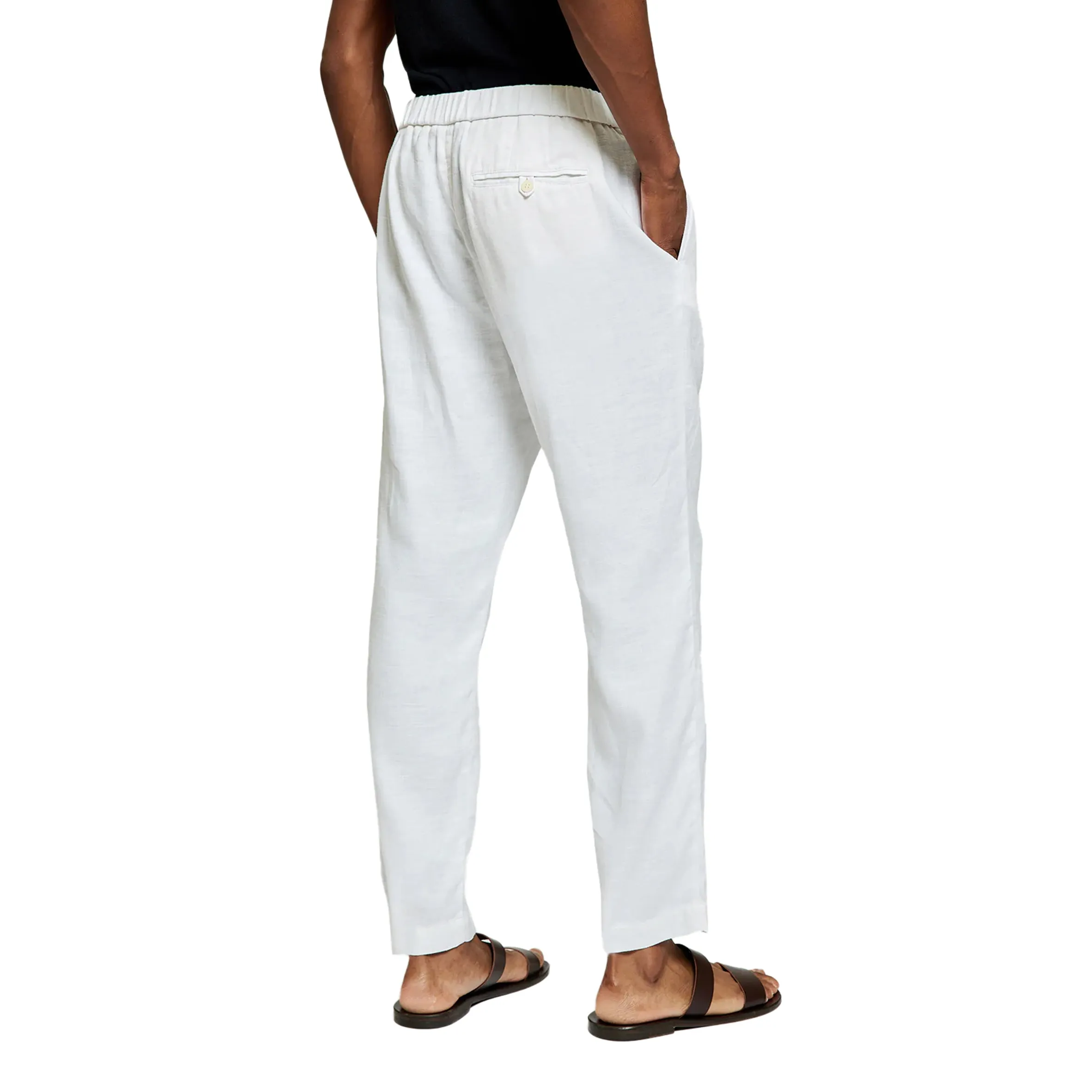 Men’s Oscar Linen Chinos - White sold by Sand Dollar product image thumbnail 3