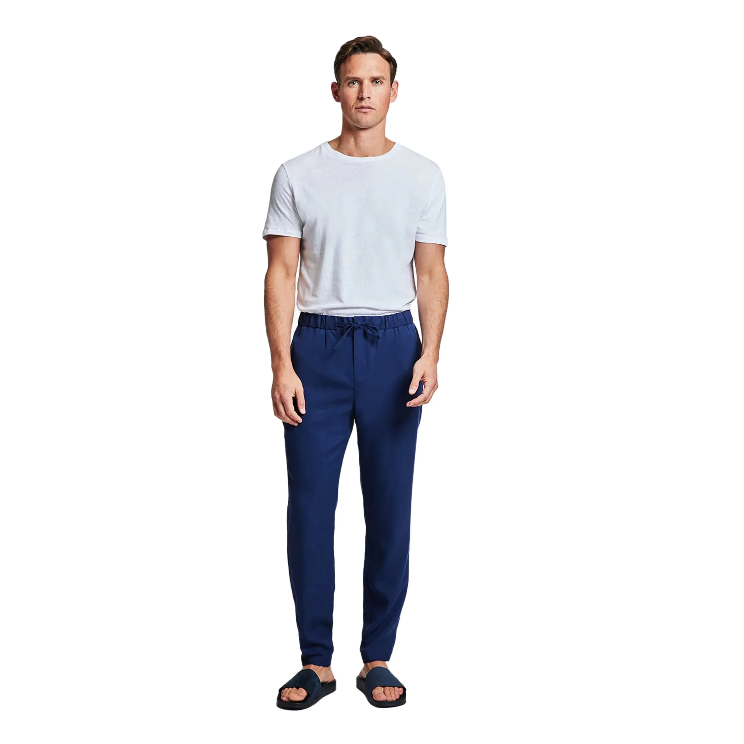 Men’s Oscar Linen Chinos - Navy Blue sold by Sand Dollar product image thumbnail 4