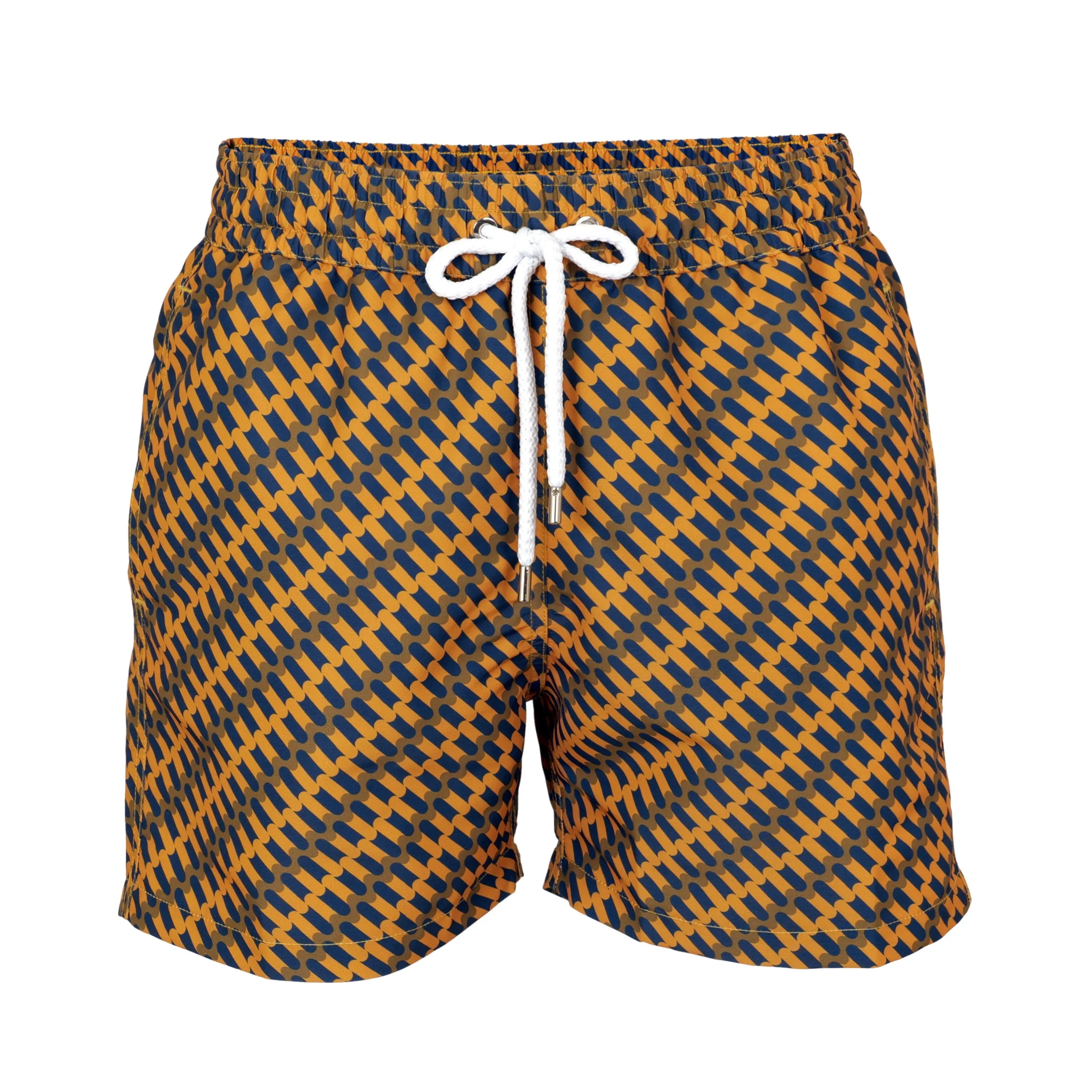 Sport Pilar Print Swim Short Navy And Gold sold by Sand Dollar