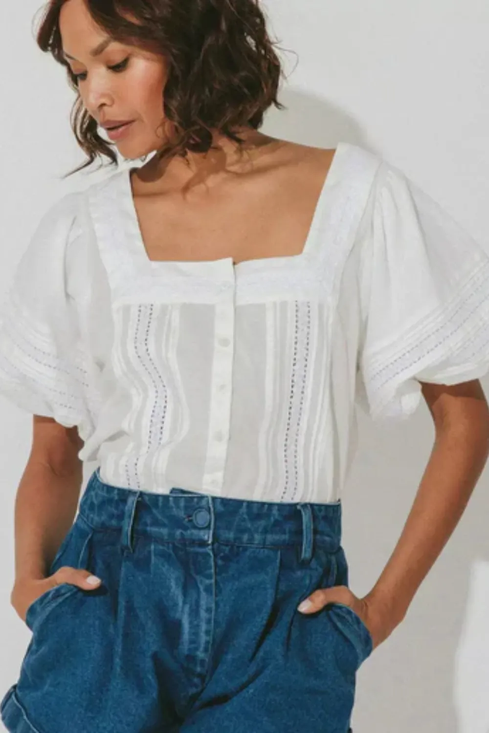 Nicola Blouse Ivory sold by Sand Dollar product image thumbnail 4