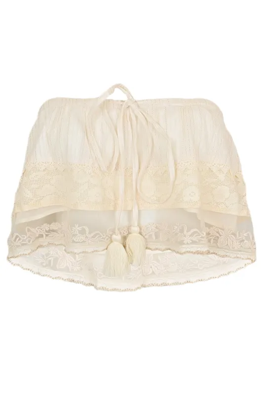 Paulina Top Cream sold by Sand Dollar