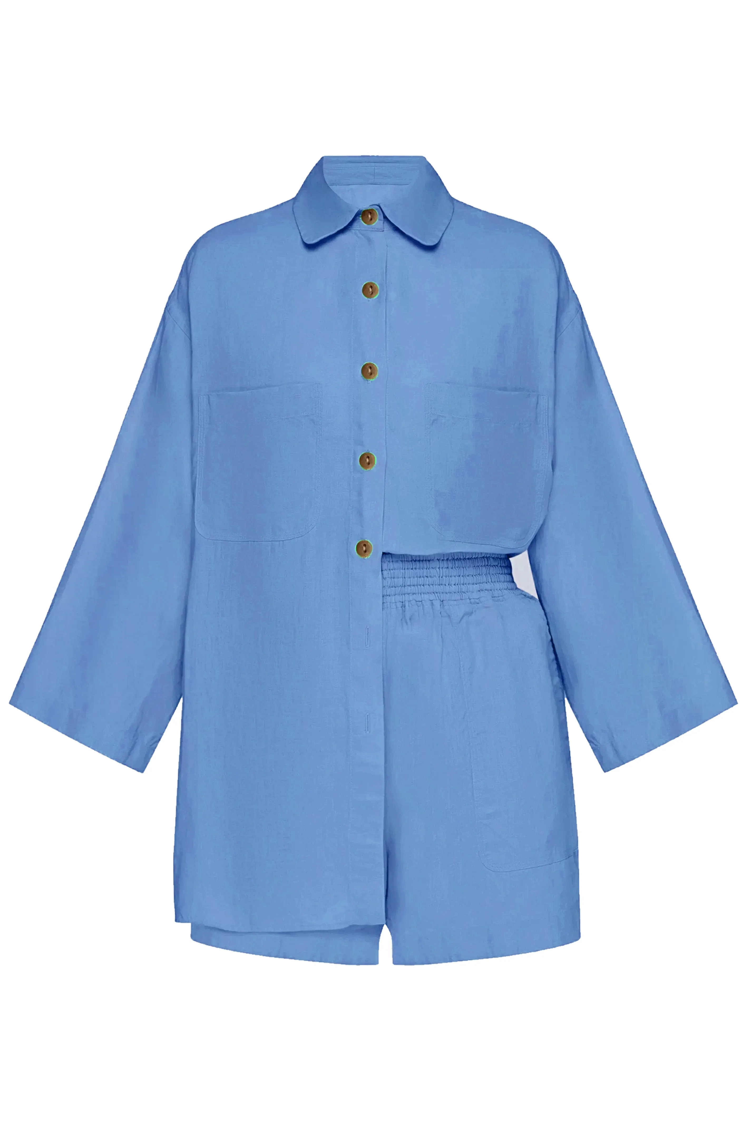 Top And Short Set Mid Blue sold by Sand Dollar