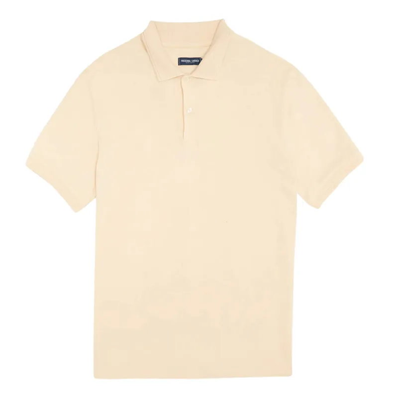 Dias Button Pique Polo Pastel/Orange made by Sand Dollar