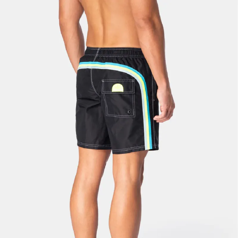 Mens Designer Swim Shorts in Black sold by Sand Dollar