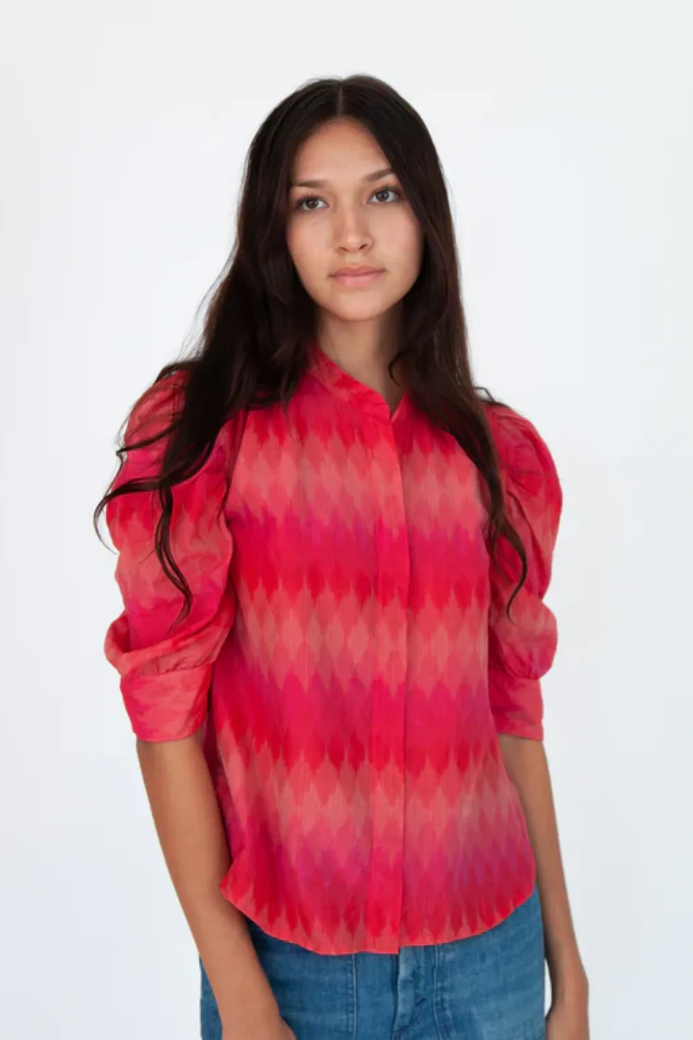 Puff Sleeve Blouse in Red sold by Sand Dollar product image thumbnail 2