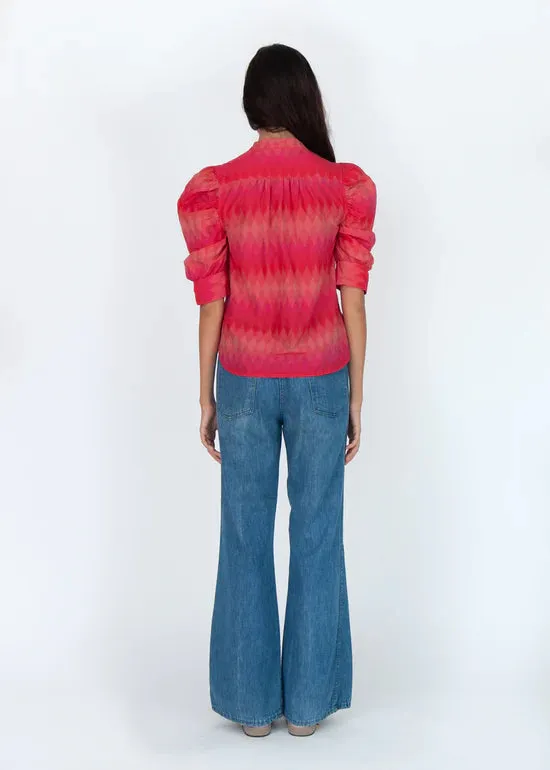 Puff Sleeve Blouse in Red sold by Sand Dollar product image thumbnail 3