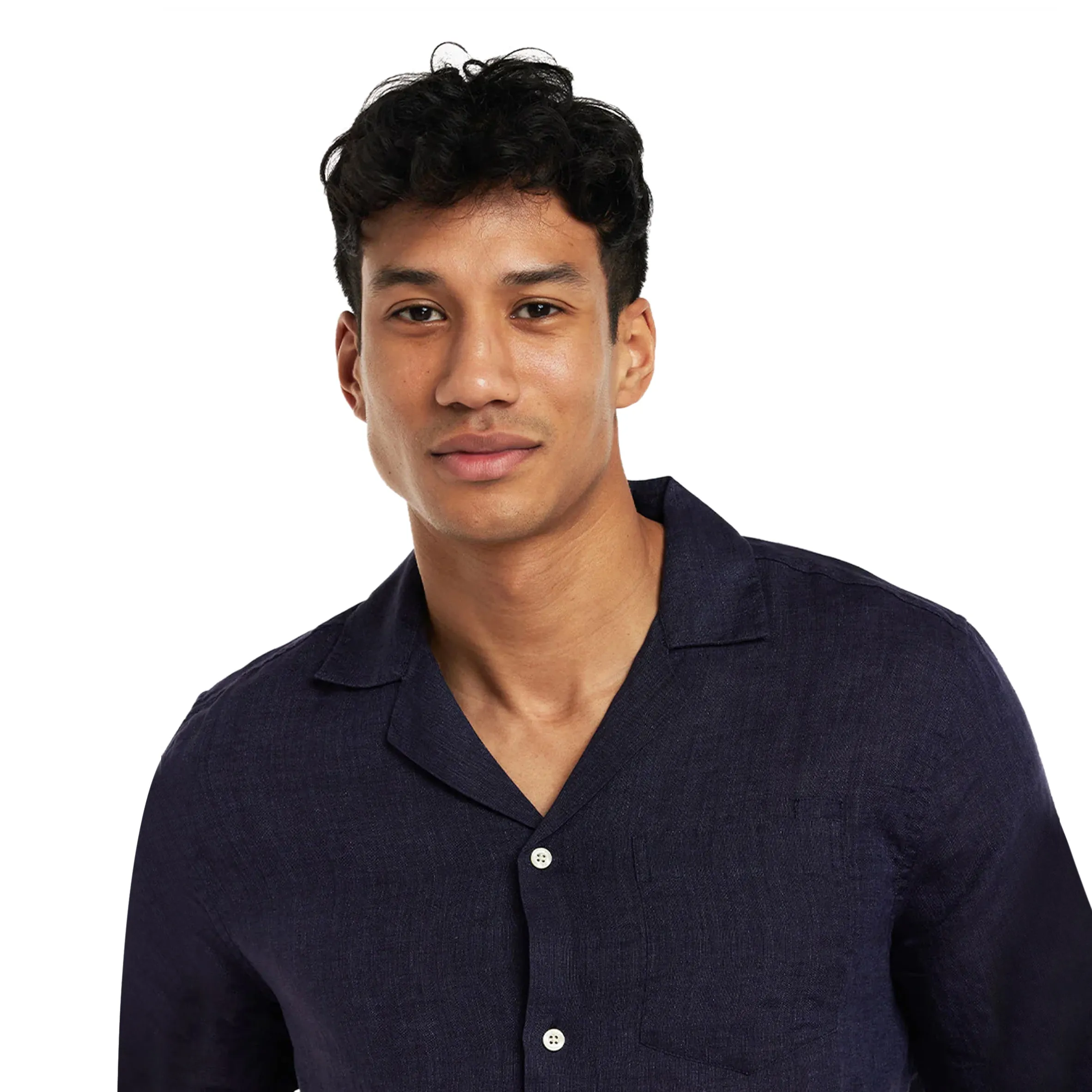 Mens Short Sleeve Casual Shirt in Dark Blue sold by Sand Dollar product image thumbnail 4