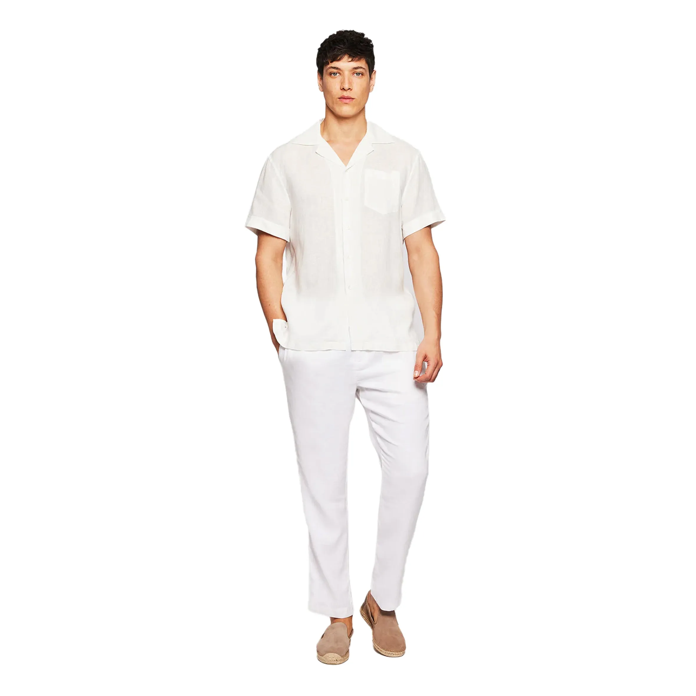 Mens White Short Sleeve Shirt sold by Sand Dollar product image thumbnail 4