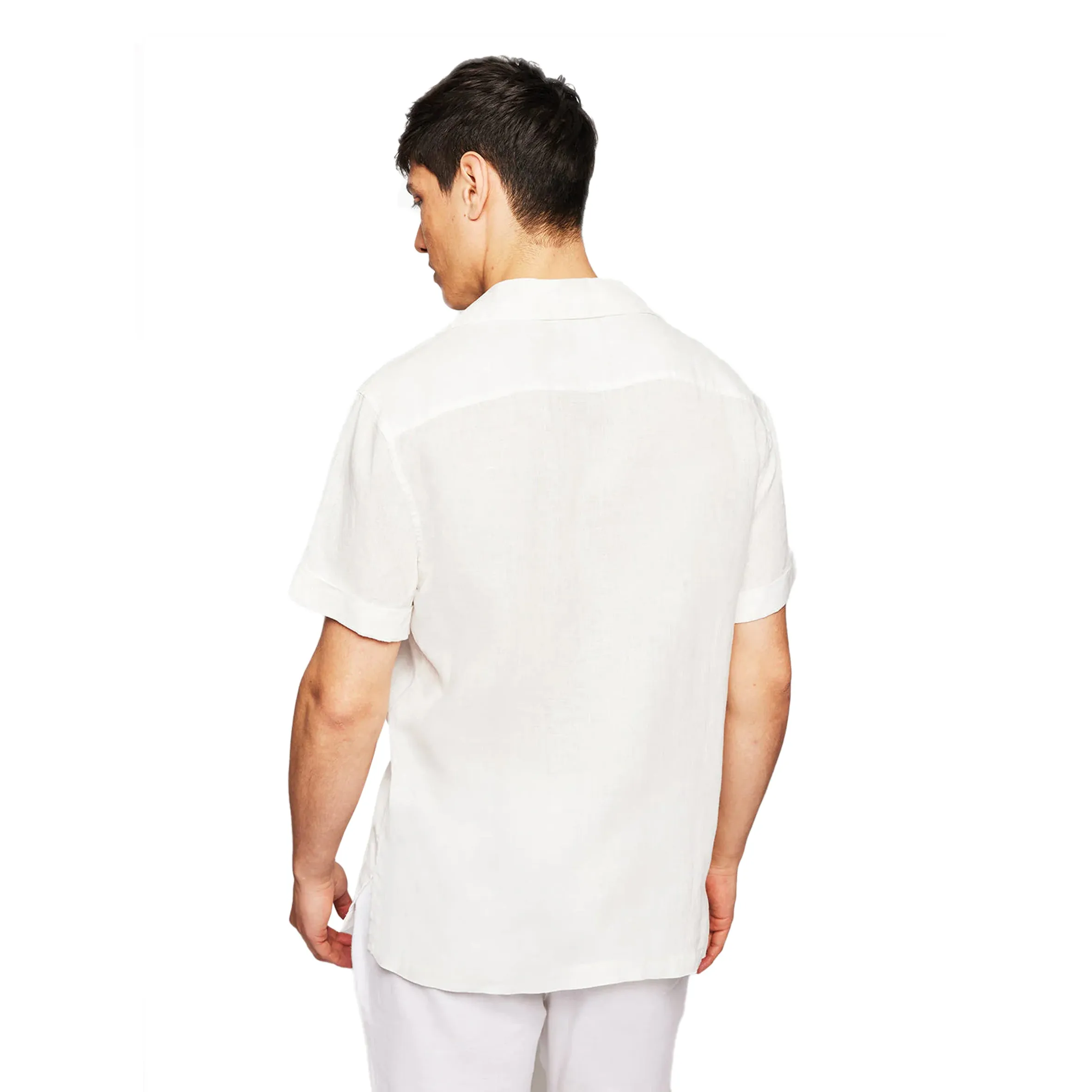 Mens White Short Sleeve Shirt sold by Sand Dollar product image thumbnail 3