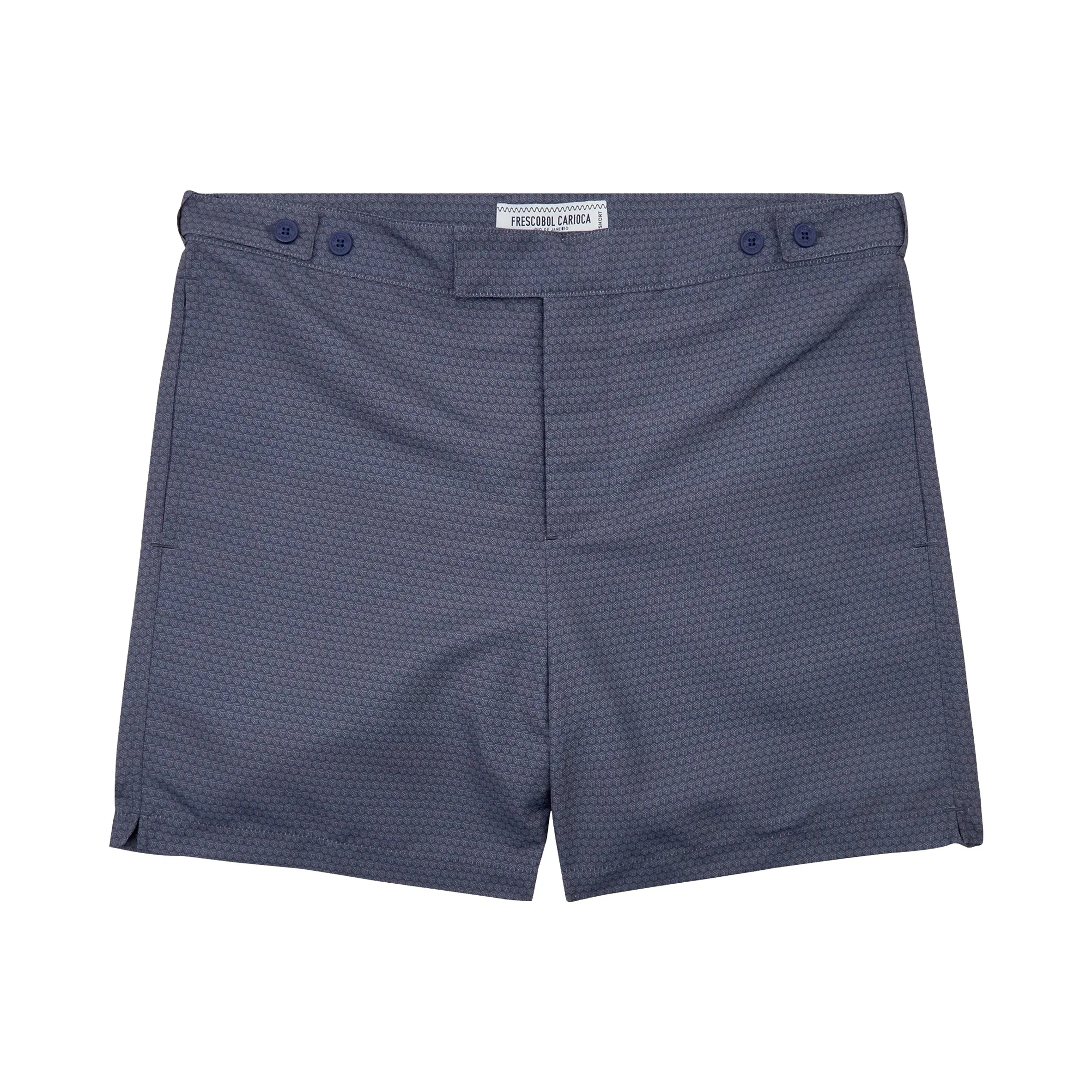 Tailored Swim Shorts in Navy/Clear Water Blue sold by Sand Dollar