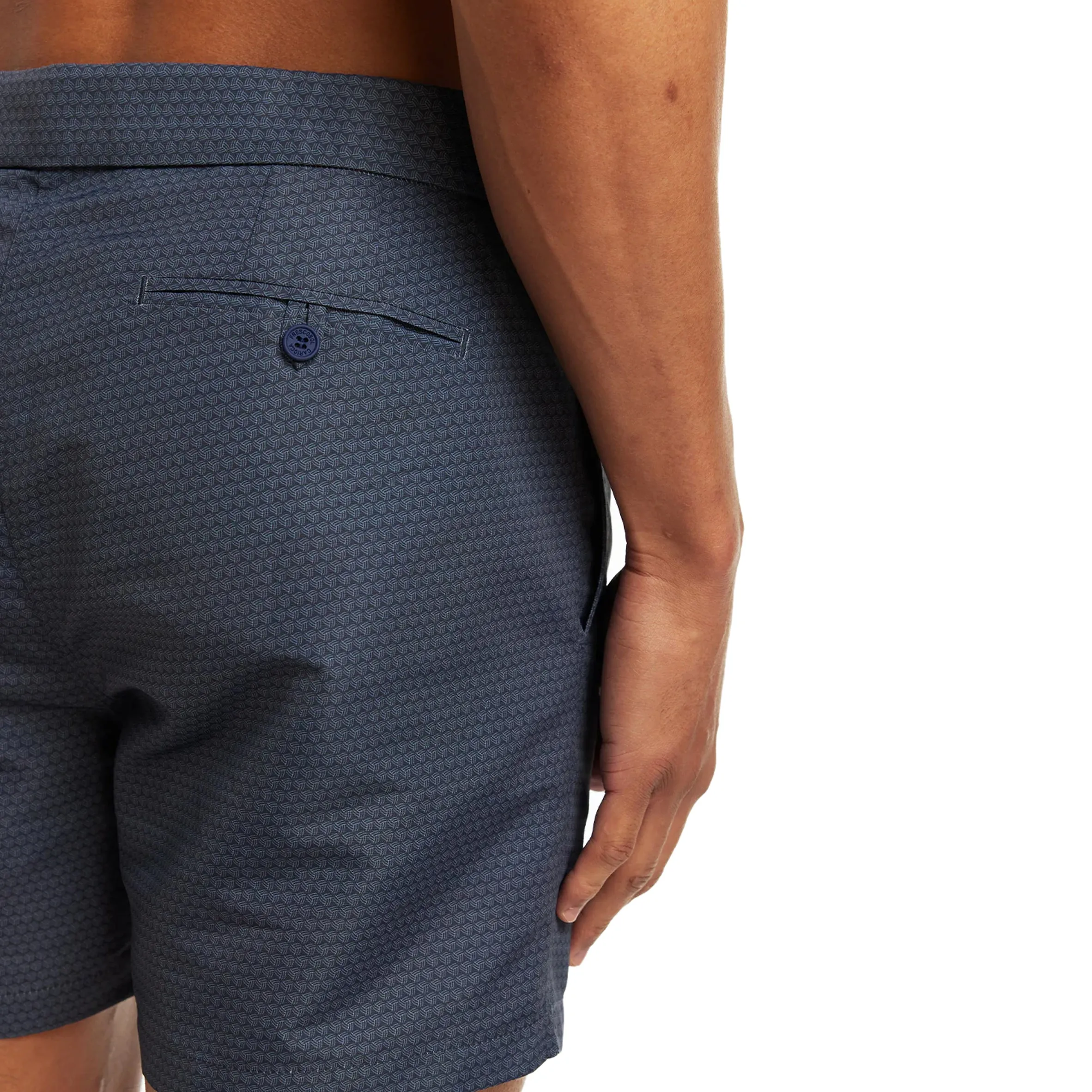 Tailored Swim Shorts in Navy/Clear Water Blue sold by Sand Dollar product image thumbnail 3