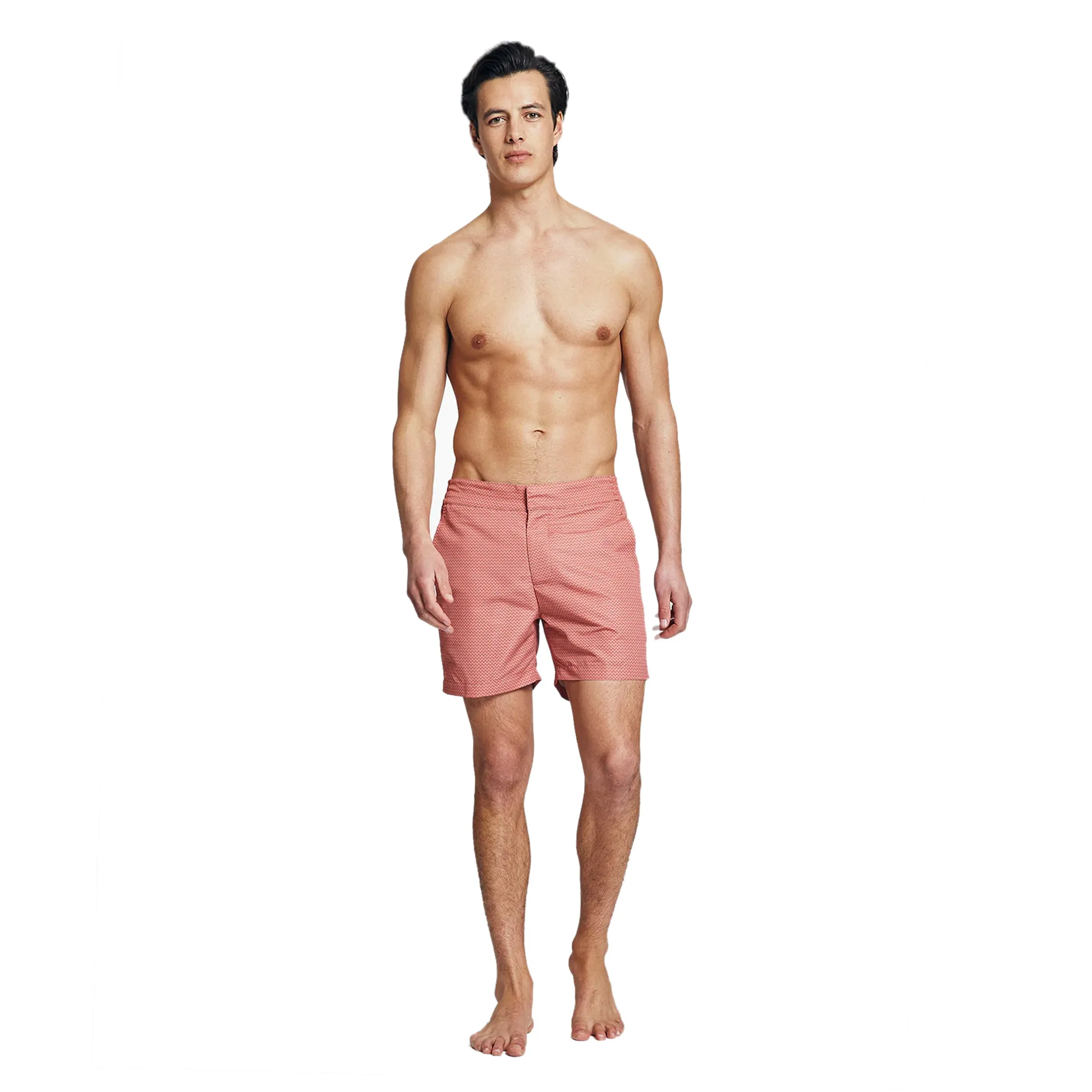 Mens Printed Swim Shorts in Terracotta sold by Sand Dollar product image thumbnail 4
