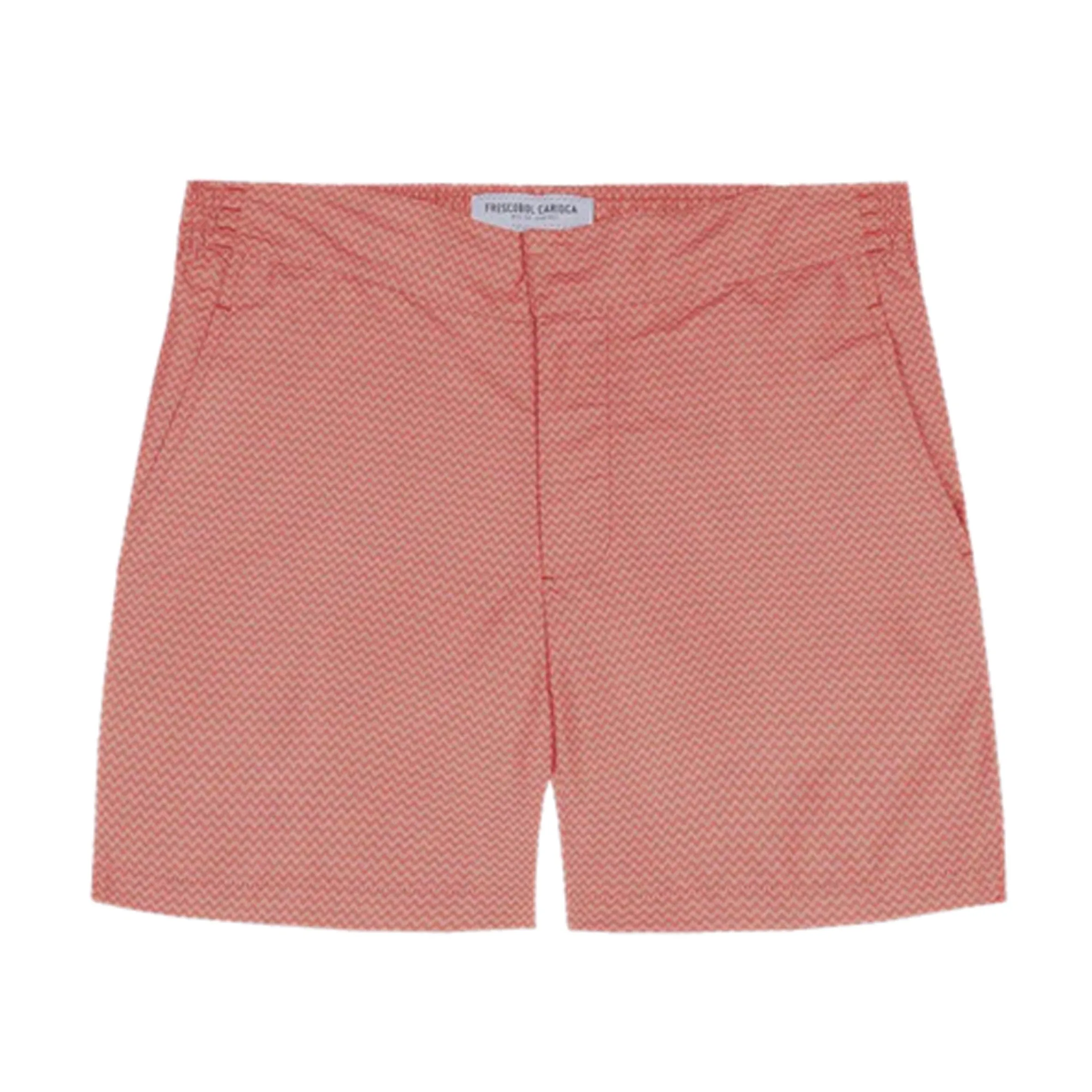 Mens Printed Swim Shorts in Terracotta sold by Sand Dollar