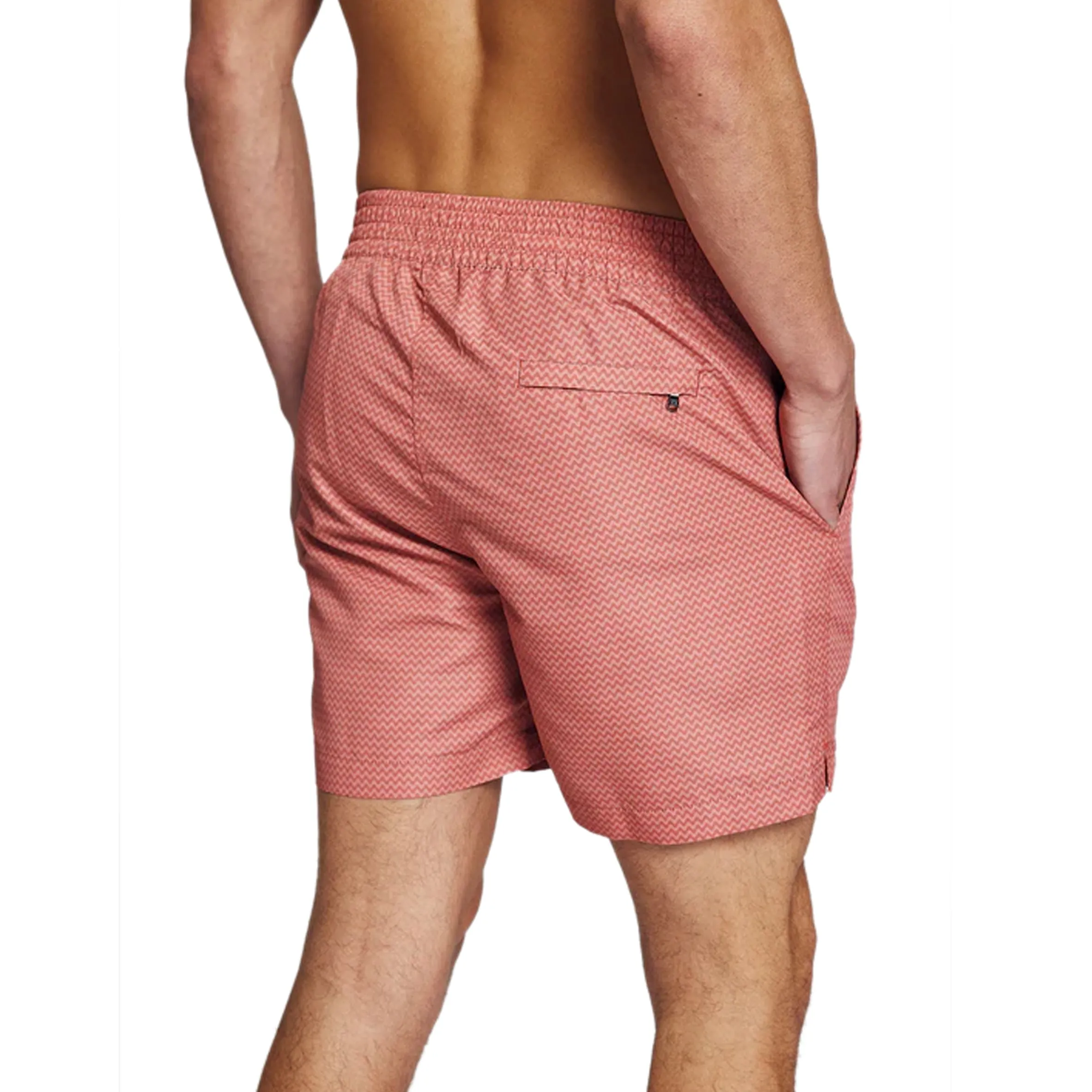 Mens Printed Swim Shorts in Terracotta sold by Sand Dollar product image thumbnail 3