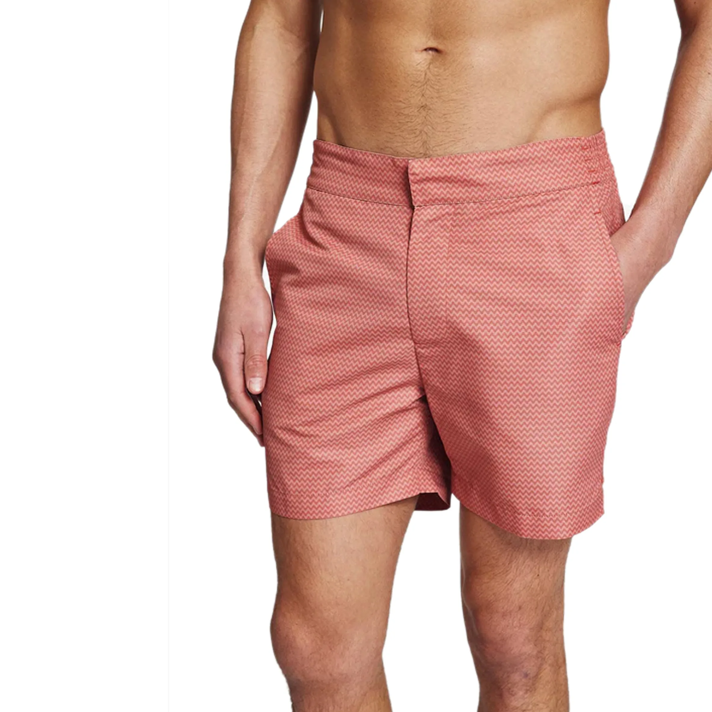Mens Printed Swim Shorts in Terracotta sold by Sand Dollar product image thumbnail 2