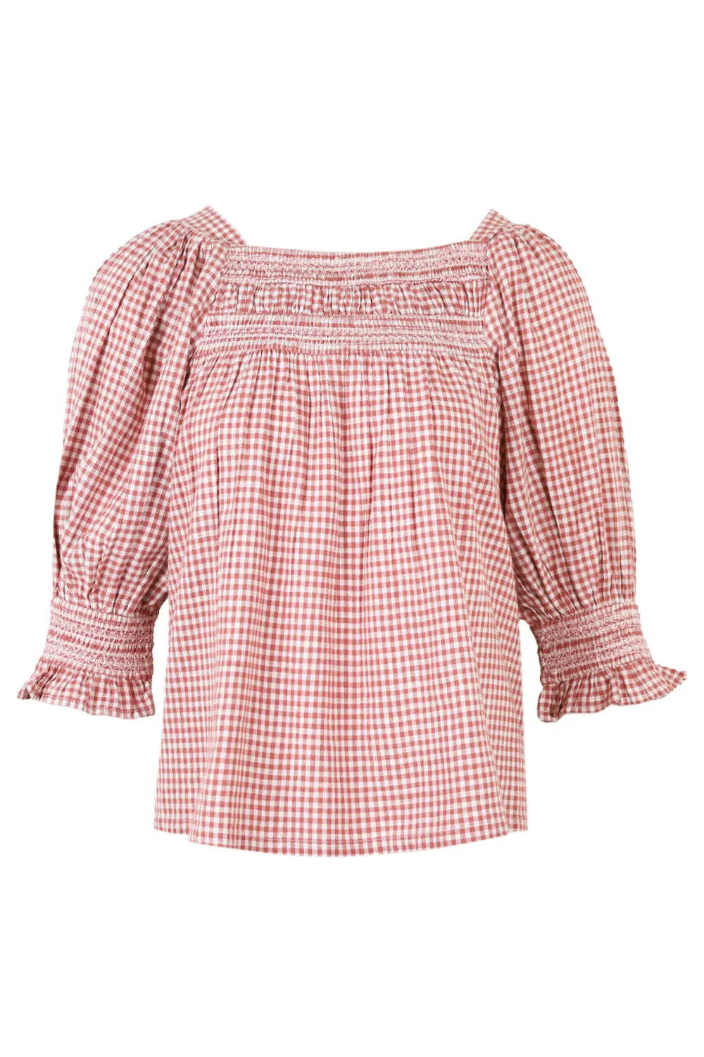 Nahia Blouse Rose Gingham sold by Sand Dollar product image thumbnail 3