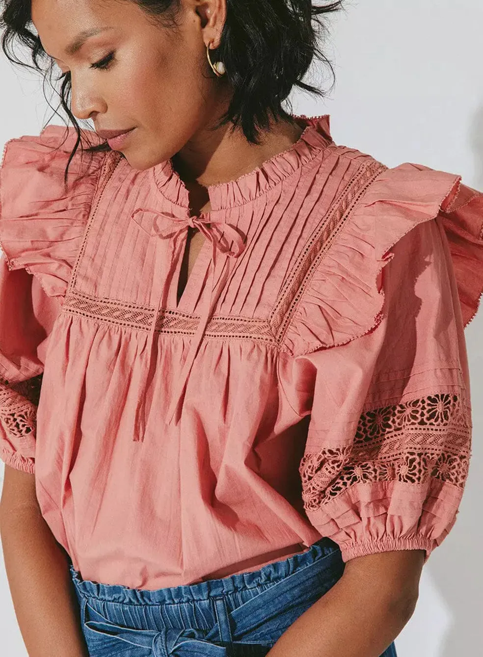 Bridget Blouse Rose sold by Sand Dollar product image thumbnail 5