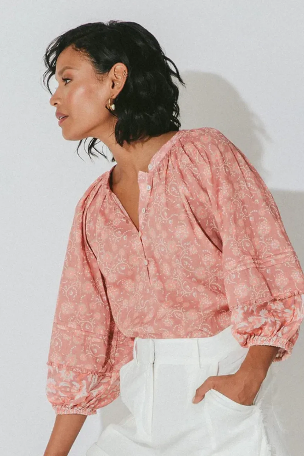 Quinn Blouse Camara Floral sold by Sand Dollar product image thumbnail 4
