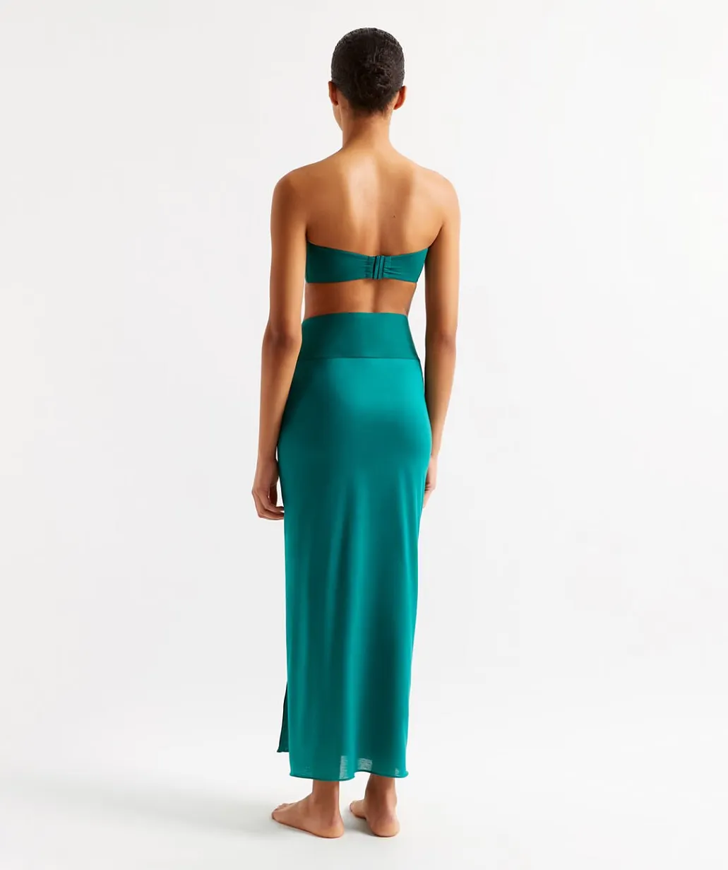 Wrap Maxi Skirt in Green sold by Sand Dollar product image thumbnail 3