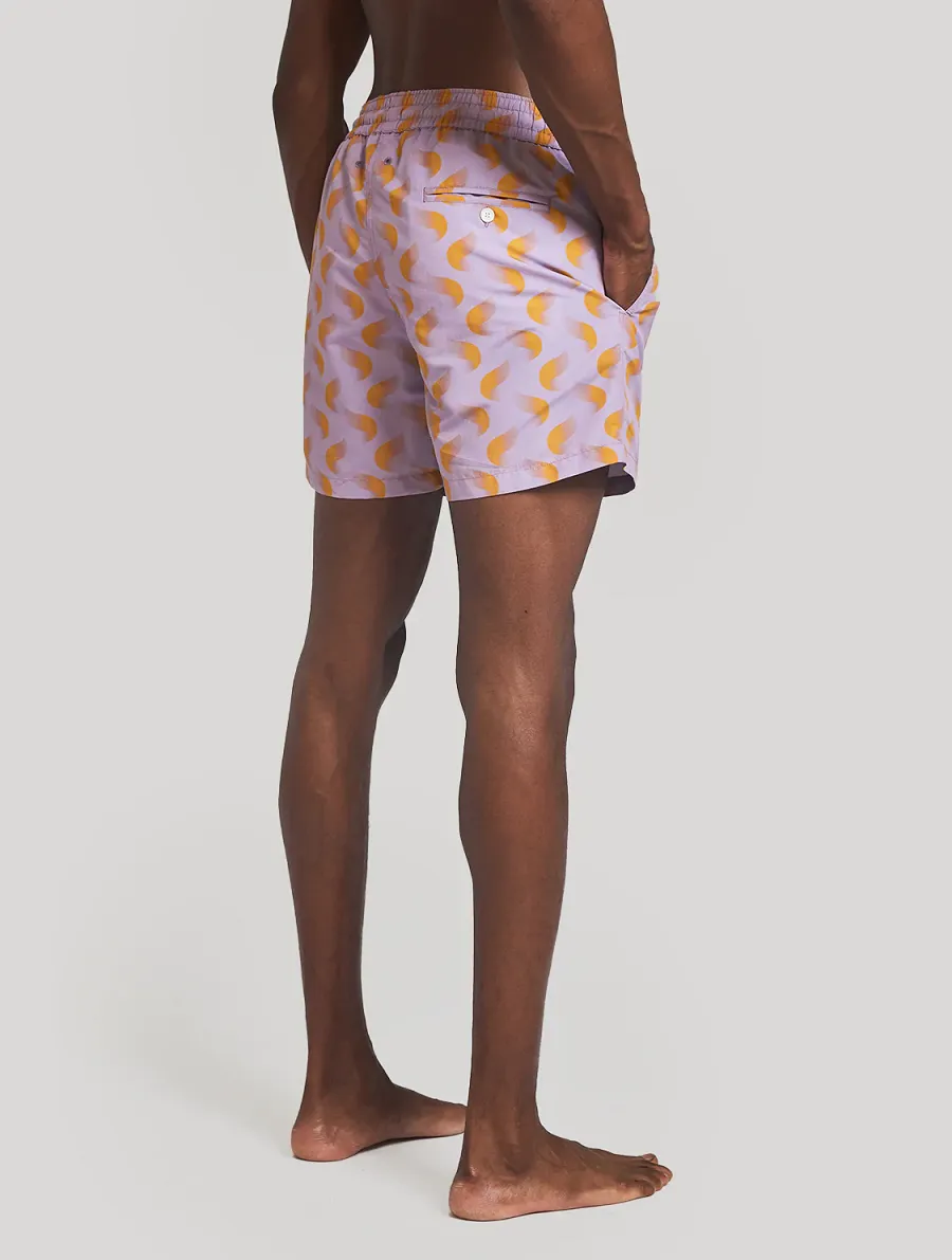 Men’s Swim Shorts in Lilac/Yellow sold by Sand Dollar product image thumbnail 3