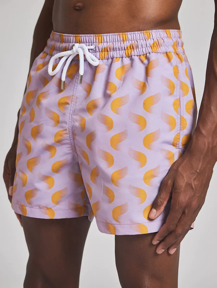 Men’s Swim Shorts in Lilac/Yellow sold by Sand Dollar product image thumbnail 2