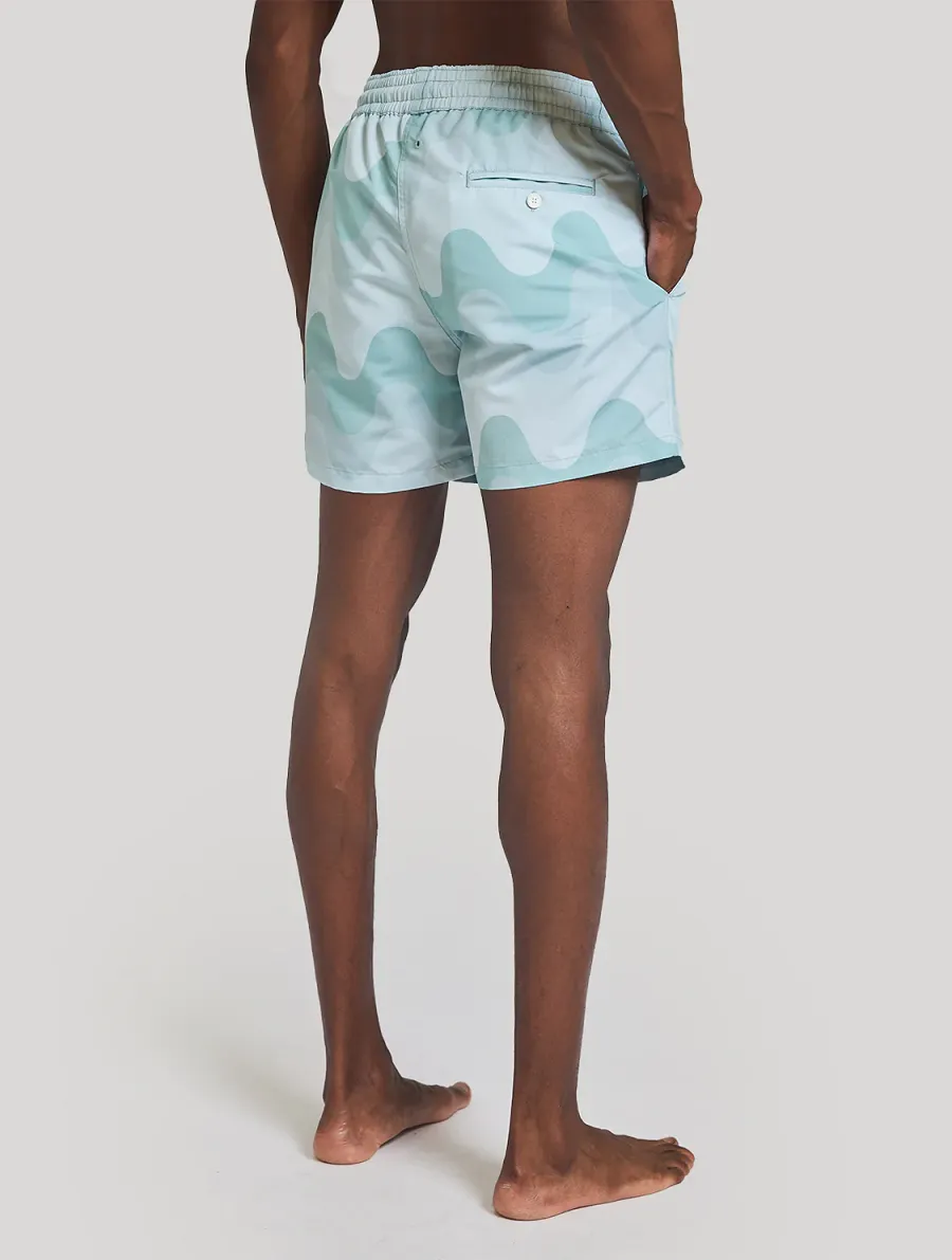 Mens Designer Swim Shorts in Mint Green sold by Sand Dollar product image thumbnail 3