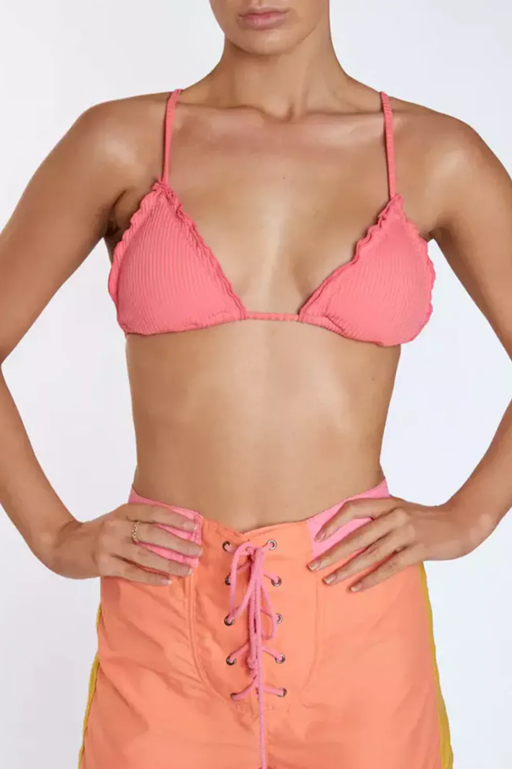 Womens Swim Shorts in Orange sold by Sand Dollar product image thumbnail 2