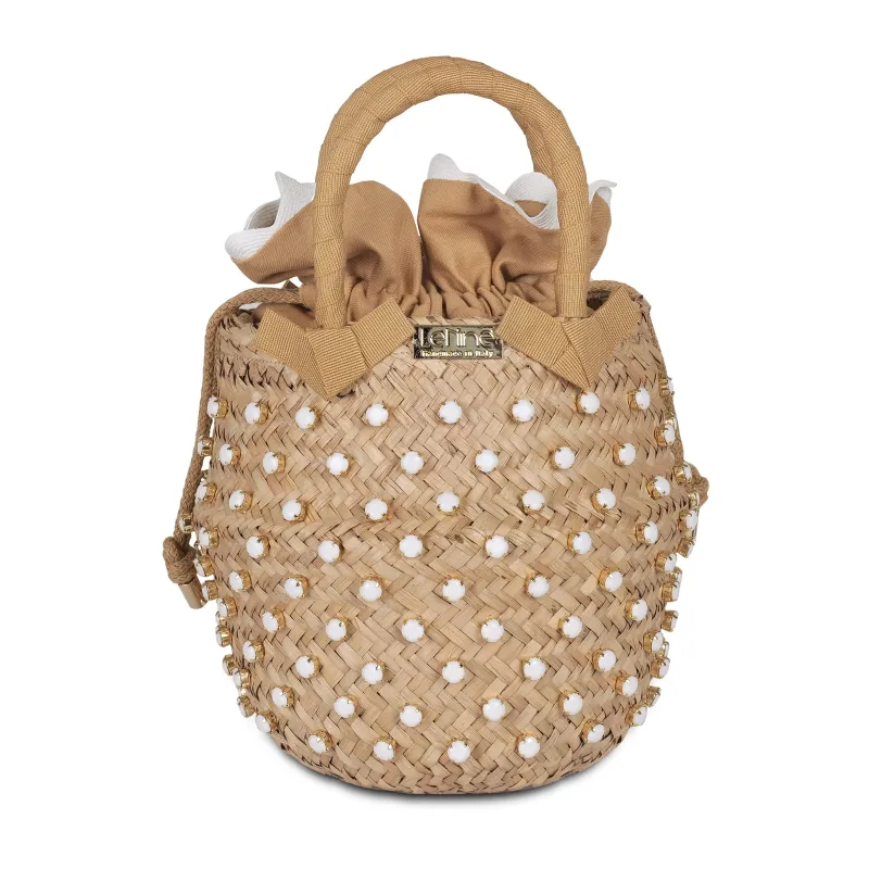 Nina Ivory Small Bag sold by Sand Dollar