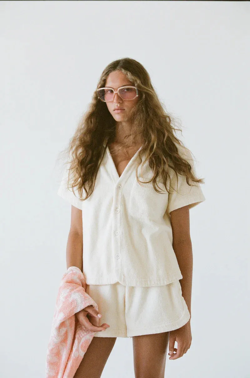 Terry Resort Shirt in White sold by Sand Dollar product image thumbnail 4