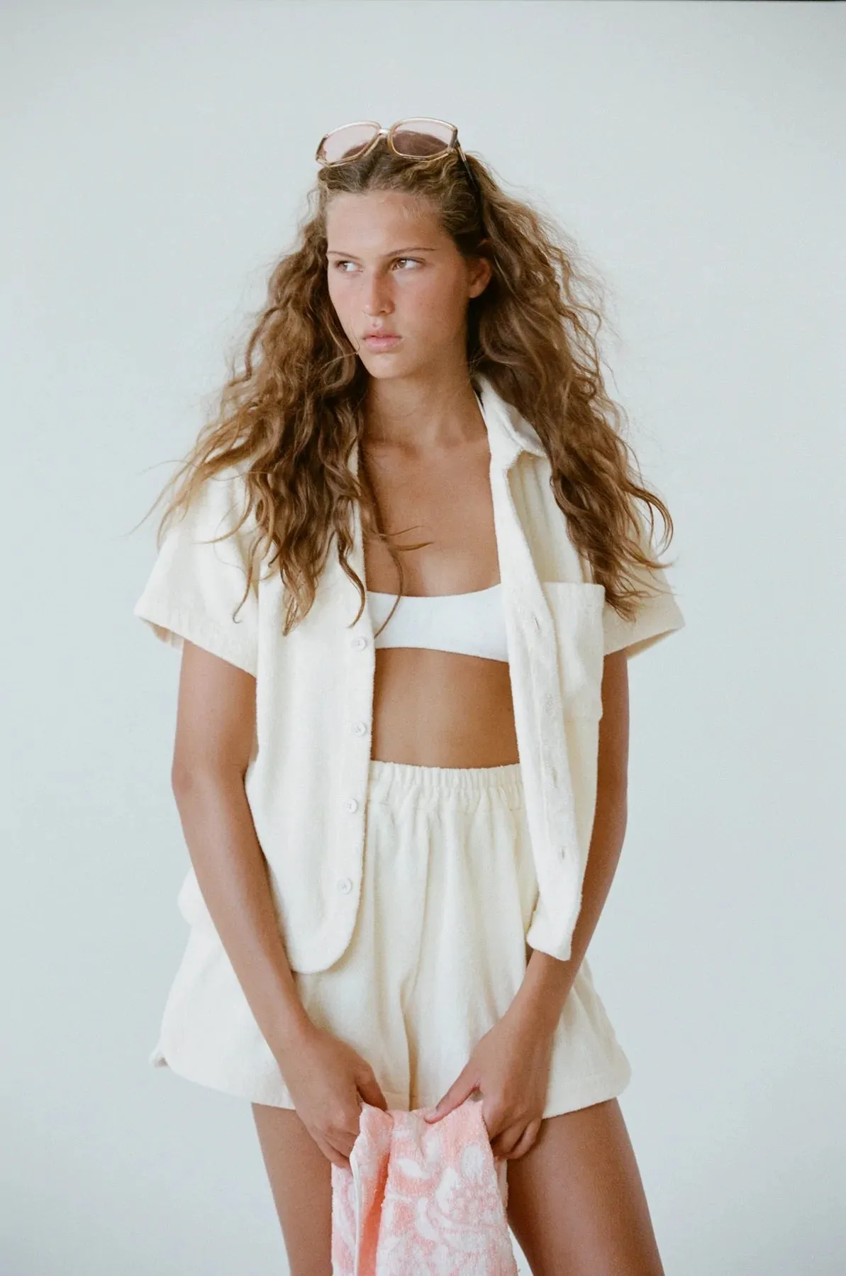 Terry Resort Shirt in White sold by Sand Dollar product image thumbnail 2