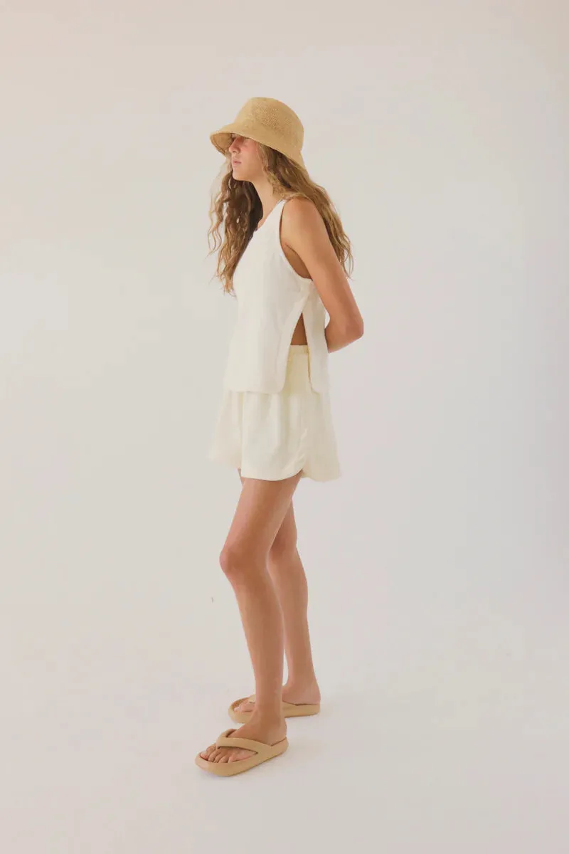 Terry Tank Top in White sold by Sand Dollar product image thumbnail 3