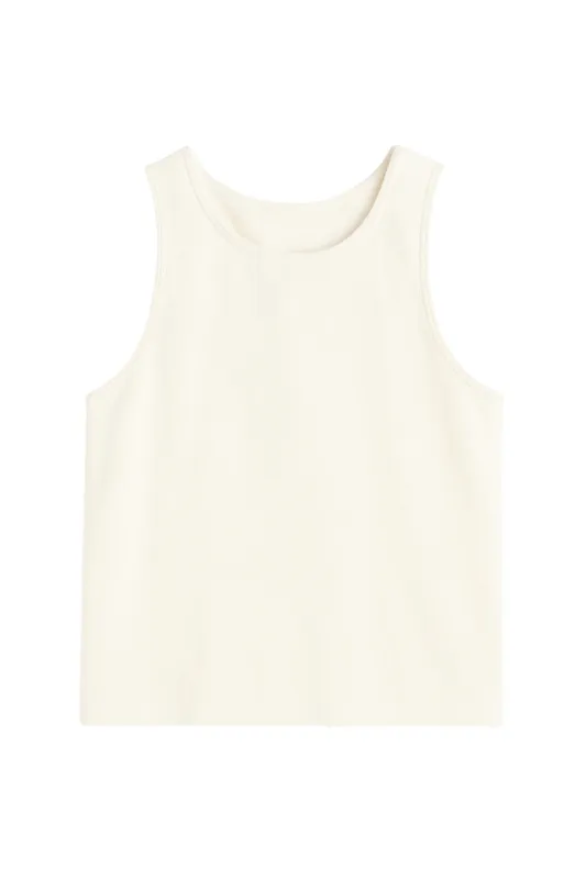 Terry Tank Top in White sold by Sand Dollar