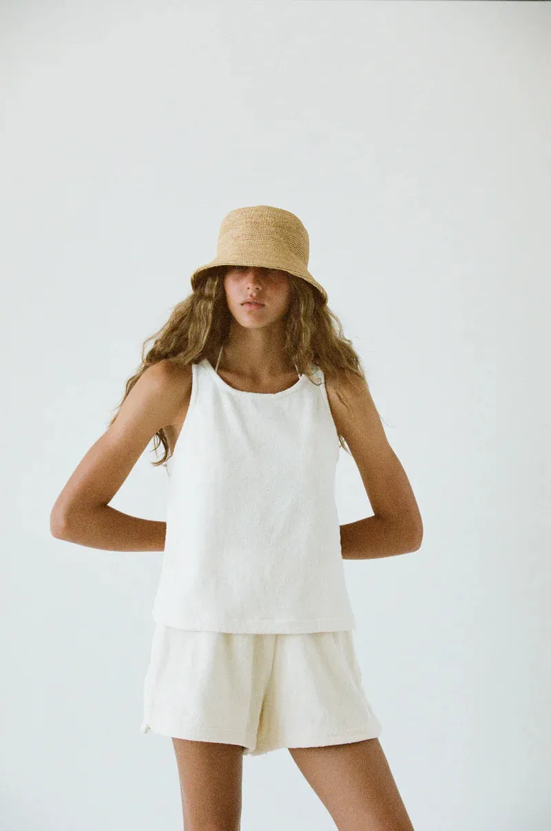 Terry Tank Top in White sold by Sand Dollar product image thumbnail 2