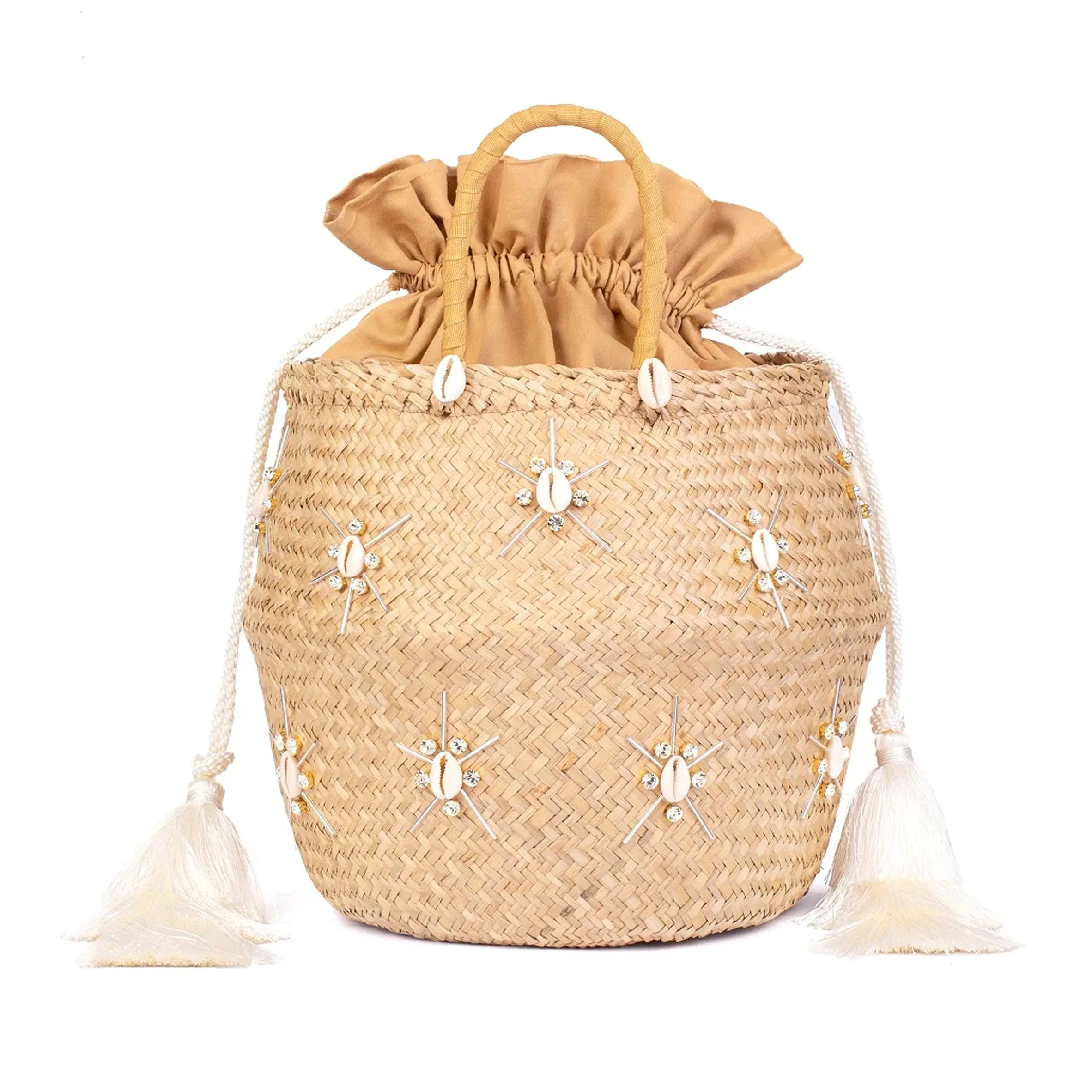 Extra Large Beach Bag with Tassels sold by Sand Dollar