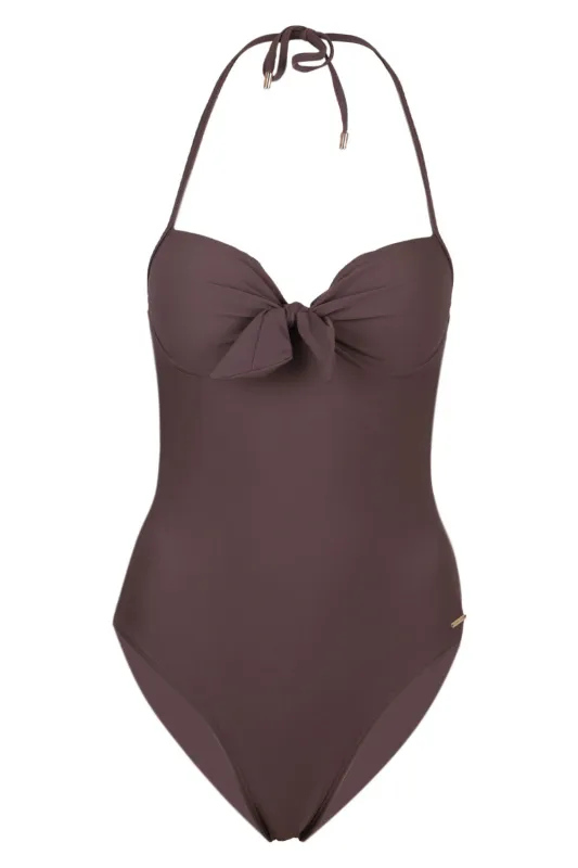 Shania One Piece Lanzarote Chocolate sold by Sand Dollar