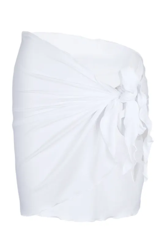 Marina Sarong White sold by Sand Dollar