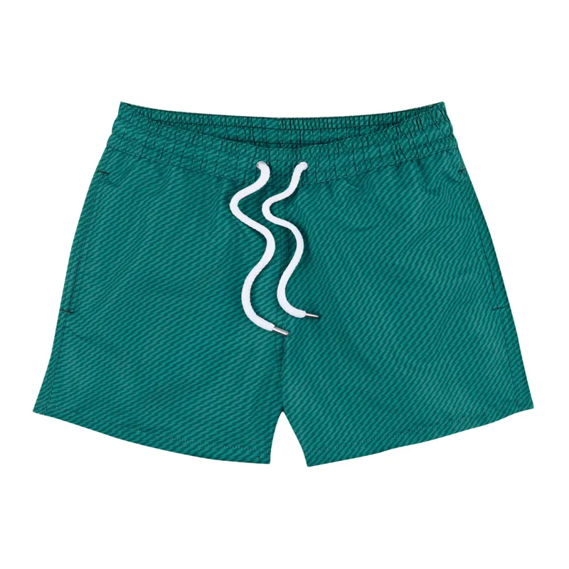 Sport Swim Short Underwater Pepe Print Green Lagoon sold by Sand Dollar