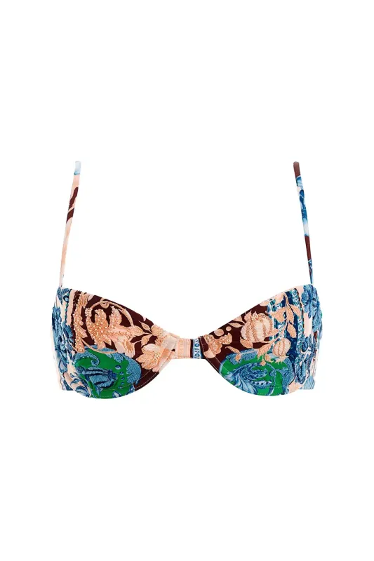 Irene Embroidered Cardumen Bikini Top sold by Sand Dollar