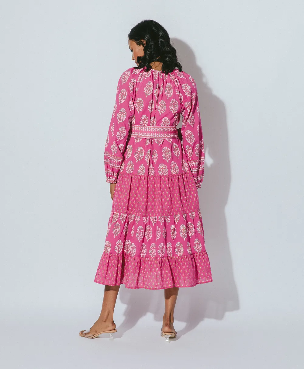 Fiji Midi Dress Mix Block Print sold by Sand Dollar product image thumbnail 4