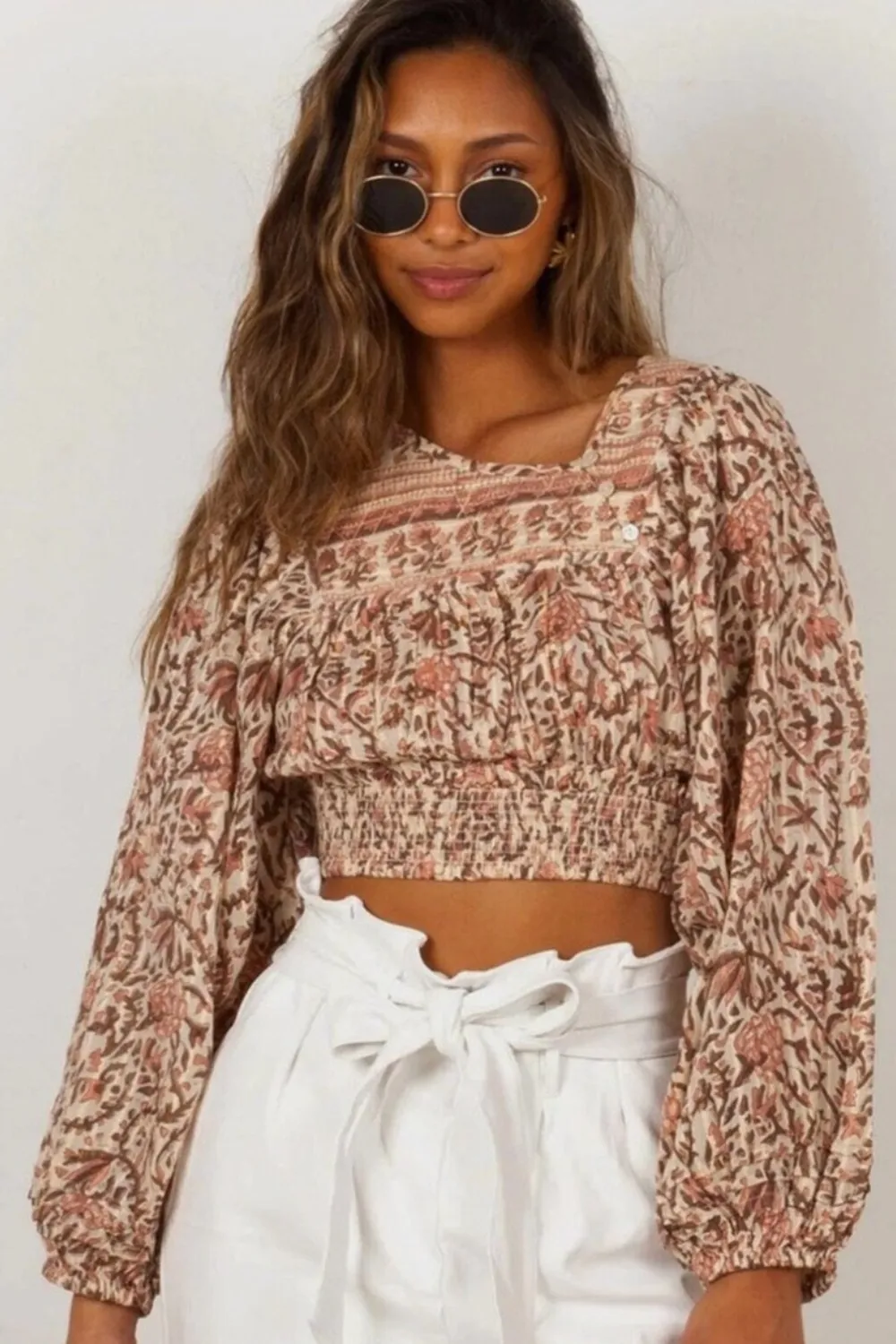 Lydia Blouse Zinnia Print sold by Sand Dollar product image thumbnail 2