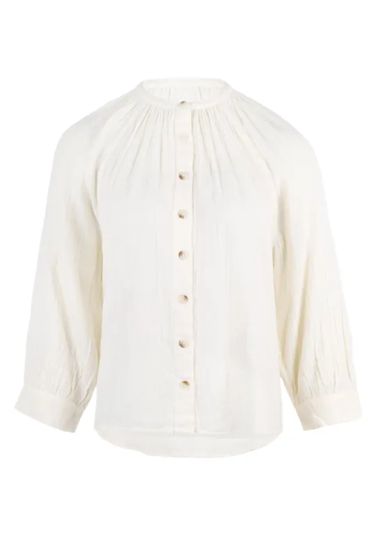 June Blouse Ivory sold by Sand Dollar